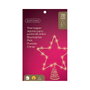Lumineo Adorno estrella para árbol de navidad dorada con 20 LED