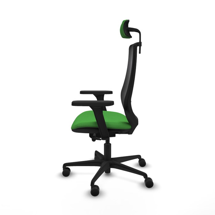 PIQUERAS Y CRESPO Silla de oficina Mardos con Mecanismo Sincro/Traslack Verde y Negro