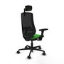 PIQUERAS Y CRESPO Silla de oficina Mardos con Mecanismo Sincro/Traslack Verde y Negro