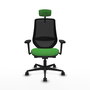 PIQUERAS Y CRESPO Silla de oficina Mardos con Mecanismo Sincro/Traslack Verde y Negro