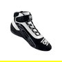 Omp OMPKC0-0826-A01-076-42 Zapatos de Karting Ks-3 Negro/Blanco Talla 42 | Piel Serraje, Malla y Suela Específica Karts