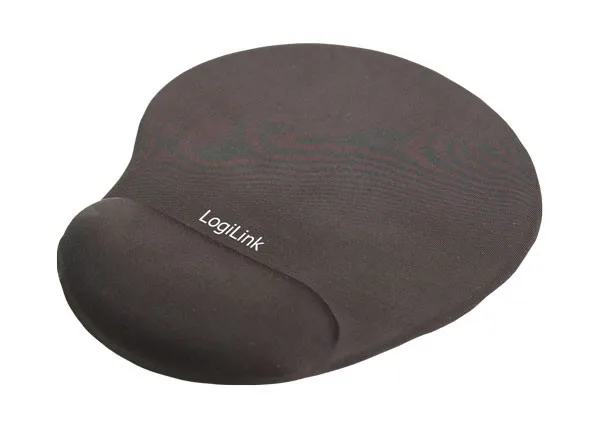 LogiLink Alfombrilla de ratón ID0027 con reposamuñecas de gel de silicona Negro