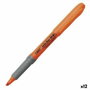 BIC Brite Liner Grip Naranja Set de 12