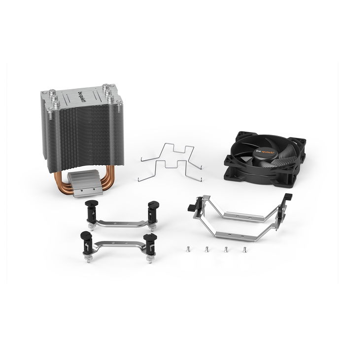 be quiet! Pure Rock Slim 2 Enfriador CPU para Procesador, Compatible con FMx, AM3/4/5, 115x, 1200, 1700, TDP 130W