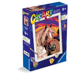 Ravensburger Creart Serie E Caballo Romántico 25550 Kit de Pintura por Números