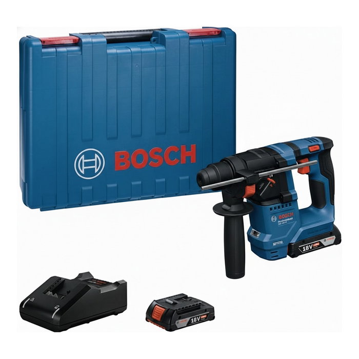 Bosch GBH 18V-18 Martillo Percutor Inalámbrico con 2 Baterías de 2,0 Ah Bosch GBH 18V-18 Martillo Percutor Inalámbrico con 2 Baterías de 2,0 Ah