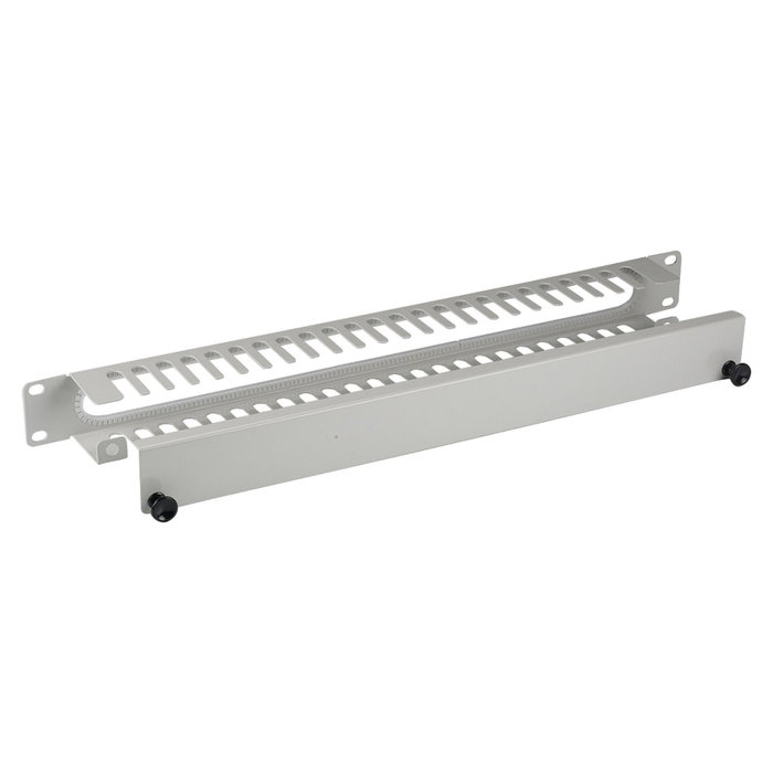 EFB Elektronik 699999N.1 Panel de gestión de cables 19 pulg 1U con cubierta, Gris