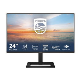 Philips 24E1N1300AE - Monitor LED 24" IPS Full HD 100Hz, USB-C Hub, AMD Adaptive-Sync, Altavoces, Ajuste de Altura, Flicker Free