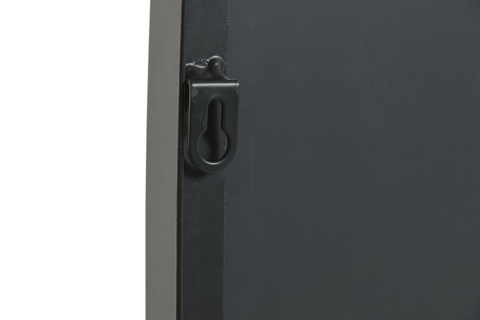 DKD Home Decor Espejo Moderno de Hierro y Cristal Negro 77x105 cm
