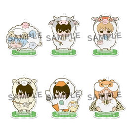 Megahouse Gintama Figuras acrílico Prince Hata & Animal Paradise Farm of Love & Peace 6 cm