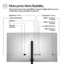HP Series 7 Pro 27 pulg. Monitor QHD 727pq Silver