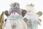 DKD Home Decor Figura Navidad Fantasia Verde Menta Blanco 5 x 14 x 12.5 cm (12 Unidades)