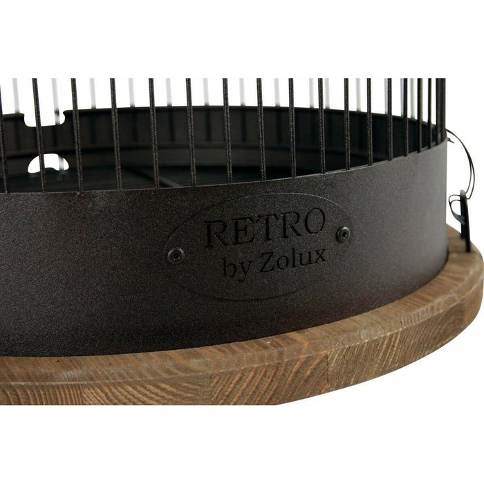 Jaula zolux retro marthe, diam. 45 para pÁjaros col. negro