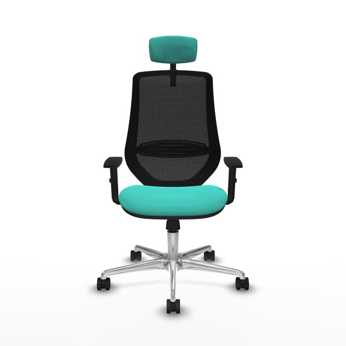 PIQUERAS Y CRESPO Silla de oficina Mardos con mecanismo Sincro, Turquesa y Negro PIQUERAS Y CRESPO Silla de oficina Mardos con mecanismo Sincro, Turquesa y Negro