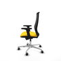 PIQUERAS Y CRESPO Silla de oficina Mardos con mecanismo Sincro/Traslack Amarillo y Negro