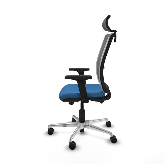 PIQUERAS Y CRESPO Silla de oficina Haches con mecanismo Sincro/Traslack, Azul claro y Gris PIQUERAS Y CRESPO Silla de oficina Haches con mecanismo Sincro/Traslack, Azul claro y Gris