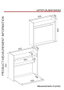 Hanah Home Mesa de Estudio Abatible Blanco y Nogal Plegable para Espacio de Trabajo Productivo