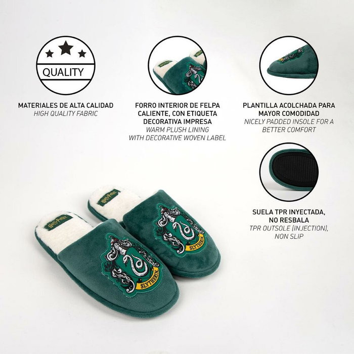 Cerdá Zapatillas de Casa Abiertas Harry Potter Slytherin T44/45