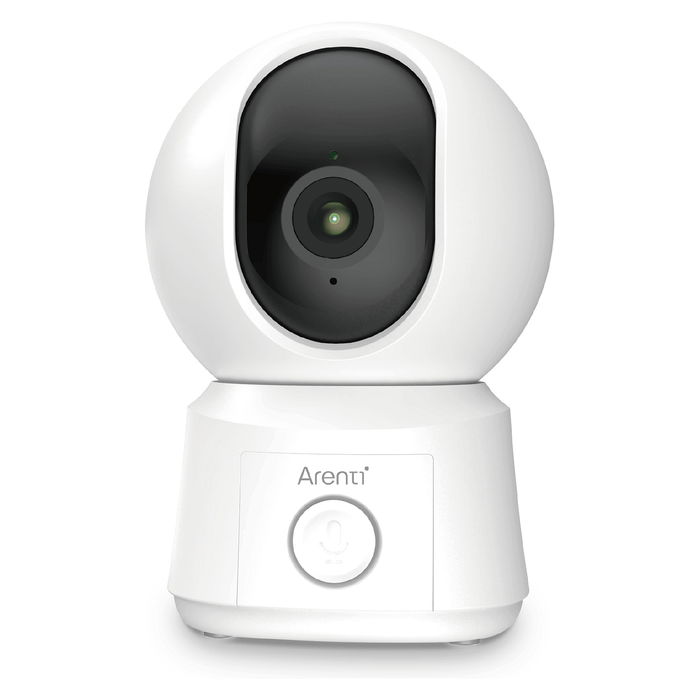 Arenti AINANNY B2 KIT Cámara IP 2MP/1080P Wi-Fi Monitor Bebé con Pantalla LCD, Interior, PTZ, Visión Nocturna, Blanco
