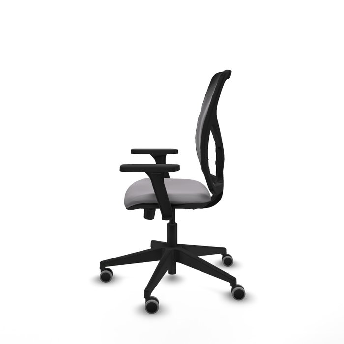 PIQUERAS Y CRESPO Silla de oficina Motilla Gris y Negro con mecanismo Sincro/Traslack