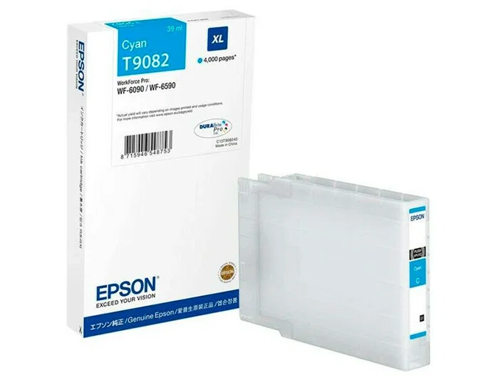 Epson T9082 XL Cian Cartucho de Tinta Epson T9082 XL Cian Cartucho de Tinta