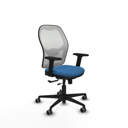 PIQUERAS Y CRESPO Silla de oficina Jorquera Sincro/Traslack Azul claro y Blanco