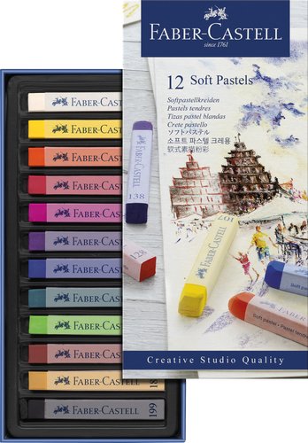 Faber-Castell Estuche de 12 Tizas Pastel Colores Surtidos Faber-Castell Estuche de 12 Tizas Pastel Colores Surtidos
