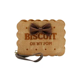 Oh My Pop Billetero Pequeño Biscuit Beige con Múltiples Departamentos para Tarjetas, Billetes y Monedas, Asa Lateral Extraíble