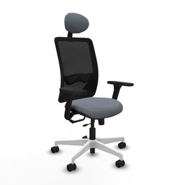 PIQUERAS Y CRESPO Silla de oficina Zulema Gris/Negro con Mecanismo Sincro/Traslack