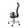 PIQUERAS Y CRESPO Silla de oficina Zulema Gris/Negro con Mecanismo Sincro/Traslack