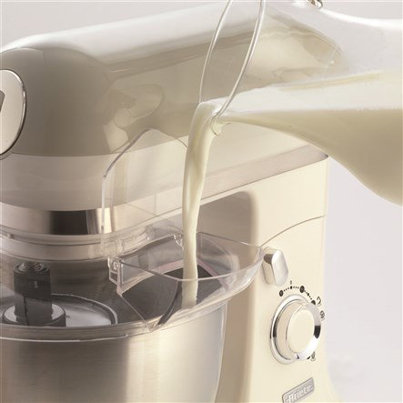 Ariete 1588/03 Robot de Cocina Vintage Beige con Bol de Acero Inoxidable y 10 Velocidades