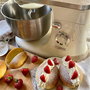 Ariete 1588/03 Robot de Cocina Vintage Beige con Bol de Acero Inoxidable y 10 Velocidades