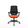 PIQUERAS Y CRESPO Silla de oficina Mardos Naranja y Negro