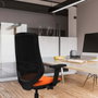 PIQUERAS Y CRESPO Silla de oficina Mardos Naranja y Negro