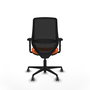 PIQUERAS Y CRESPO Silla de oficina Mardos Naranja y Negro