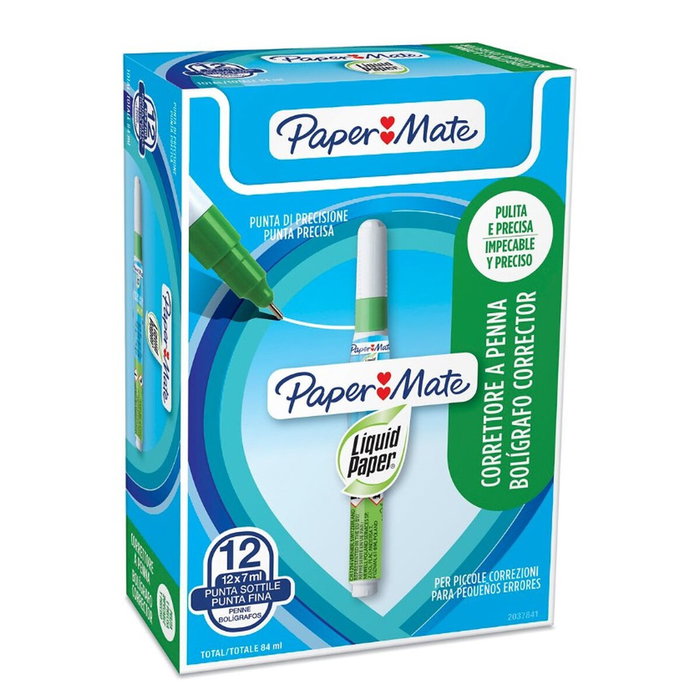 Papermate Corrector líquido con punta metálica 7 ml