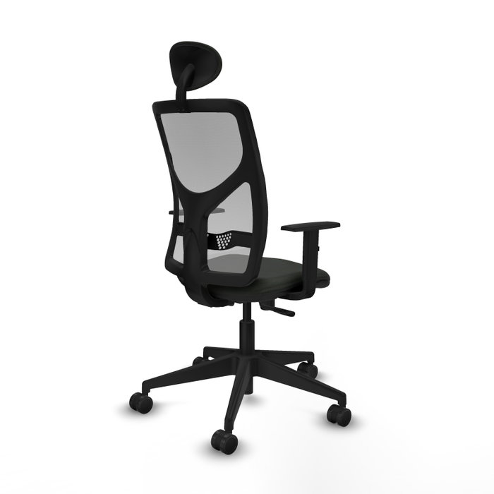 PIQUERAS Y CRESPO Silla de oficina Motilla con mecanismo Sincro, Tela Negra y Malla Gris PIQUERAS Y CRESPO Silla de oficina Motilla con mecanismo Sincro, Tela Negra y Malla Gris