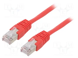 Gembird Patch cord Cat 5e F/UTP 2m rojo con conectores RJ45
