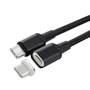MicroConnect Cable Magnético USB-C Gen1, Negro, 1m, 480Mbit/s