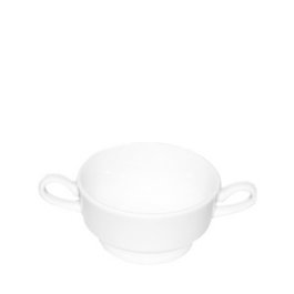 Costa Verde Taza Apilable Oceanus Consomé 30 cl de Porcelana para Vajilla, Diámetro 11 cm (Set de 6)