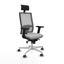 PIQUERAS Y CRESPO Silla de oficina Horna Gris con mecanismo Sincro