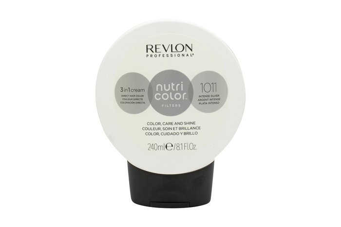 Revlon Nutri Color Filters 3 in 1 Cream Hair Colourant 240ml - 1011 Intense Silver Revlon Nutri Color Filters 3 in 1 Cream Hair Colourant 240ml - 1011 Intense Silver