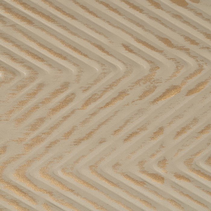 Bandeja Oro-Beige Metal 30 X 30 X 2 cm (Set de 2)