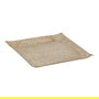 Bandeja Oro-Beige Metal 30 X 30 X 2 cm (Set de 2)
