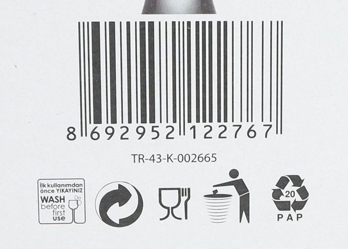 Lav Set 6 Copas de Champagne 215 cc Colección Fame 5.5x4.8x23 cm (4 Cajas)