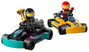 LEGO City Karts y Pilotos de Carreras 60400 con 2 Minikarts y 2 Minifiguras de Piloto