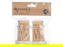 Kinvara Set de 2 Palilleros de Metacrilato y Madera, Incluye 200 Palillos, Dimensiones 12.5 x 4.5 x 12.5 cm (Set de 48)