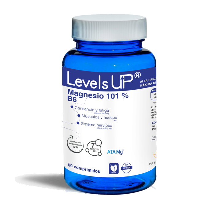 BIOSERUM Levels Up Magnesio 101% Vitamina B6 60 Comprimidos