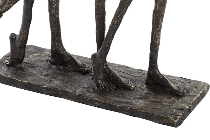 DKD Home Decor Figura de Resina Familia Cobrizo 23x8,5x39 cm