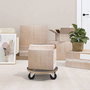 Bricotech Base de Madera Redonda con Ruedas 38x11cm